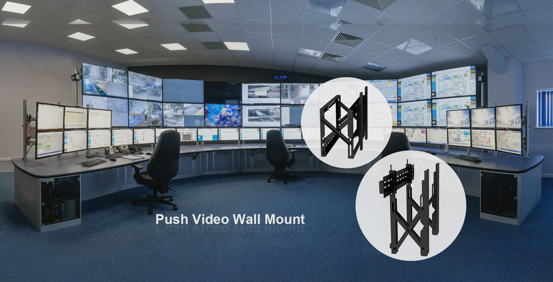 Push Video Wall Mount